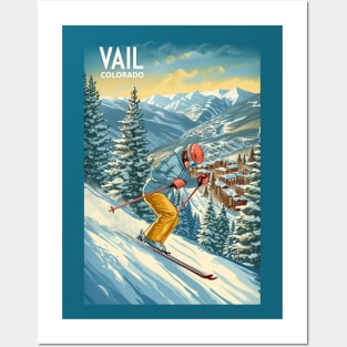 Vail Colorado Ski Posters and Art